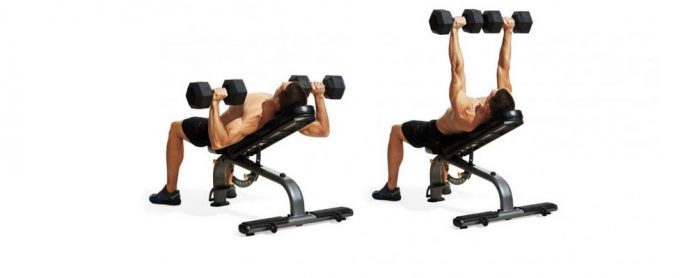 Dumbbell-Incline-Press پرس بالا سینه دمبل