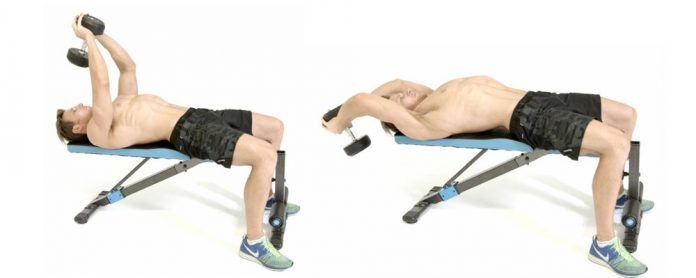 Dumbbell-Pullover دمبل پلاور