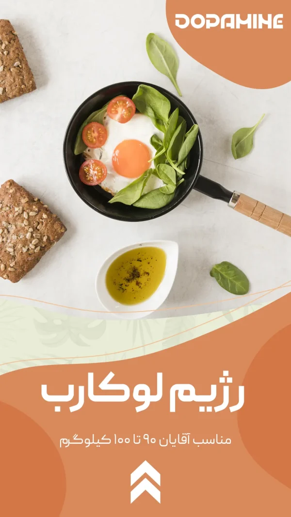 رژیم لوکارب (مناسب آقایان ۹۰ تا ۱۰۰ کیلوگرم)