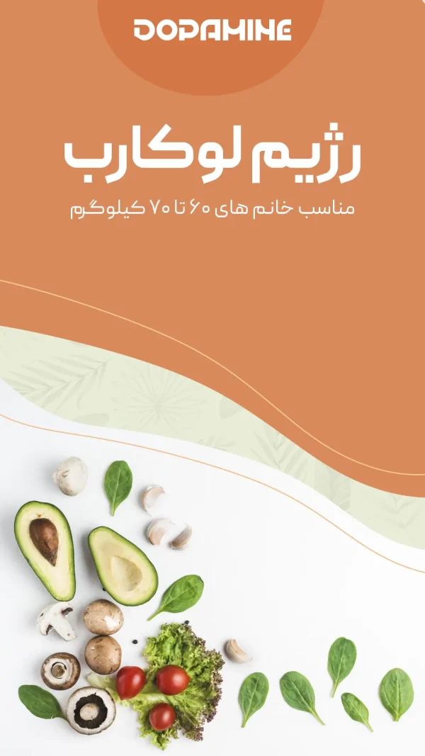 رژیم لوکارب (مناسب خانم های ۶۰ تا ۷۰ کیلوگرم)